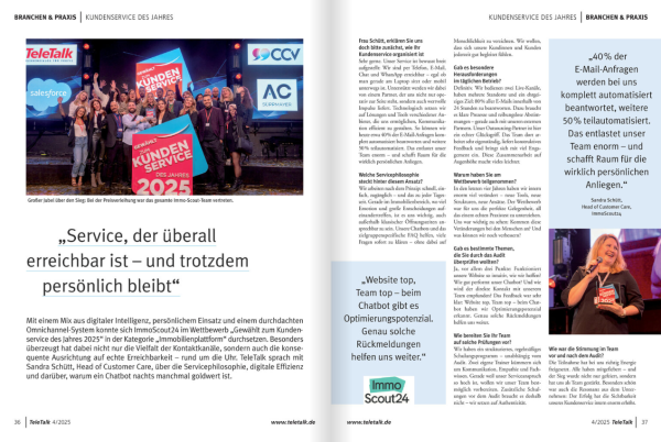 Medienecho auf unseren Preisträger - ImmoScout24